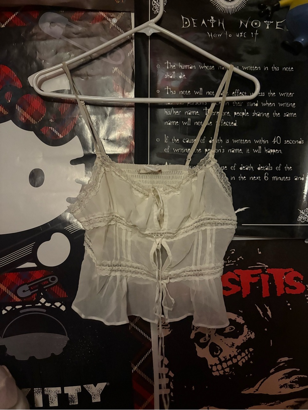 kimchi blue white lacey tank